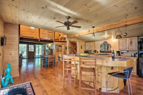 Cullowhee Getaway with Fireplace on Private Meadow